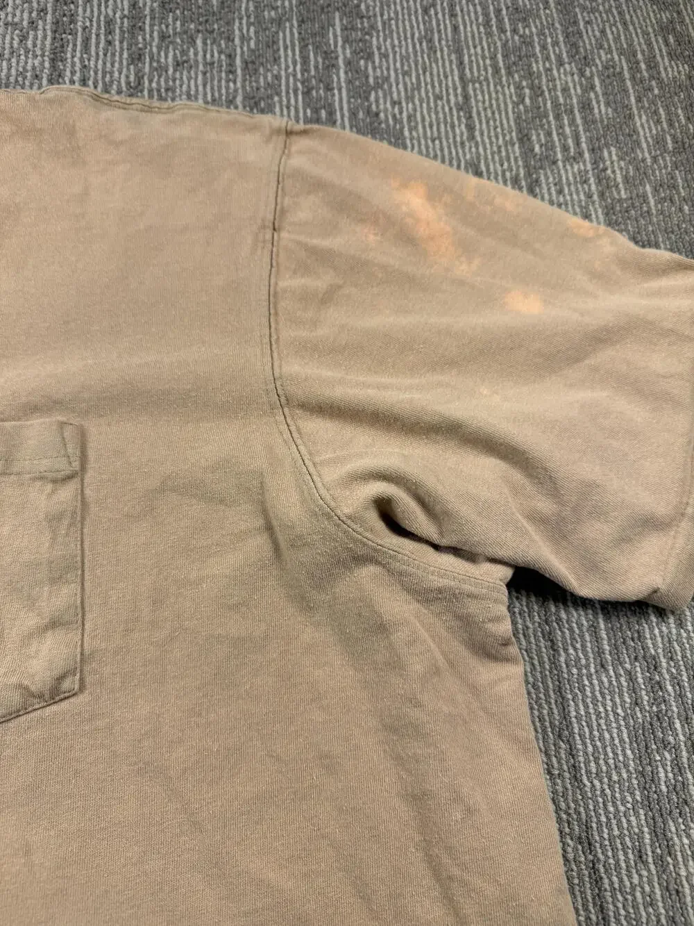 Carhartt Shirt Mens 3XL Beige Pocket Workwear Tagless Tee Henley Lot 2